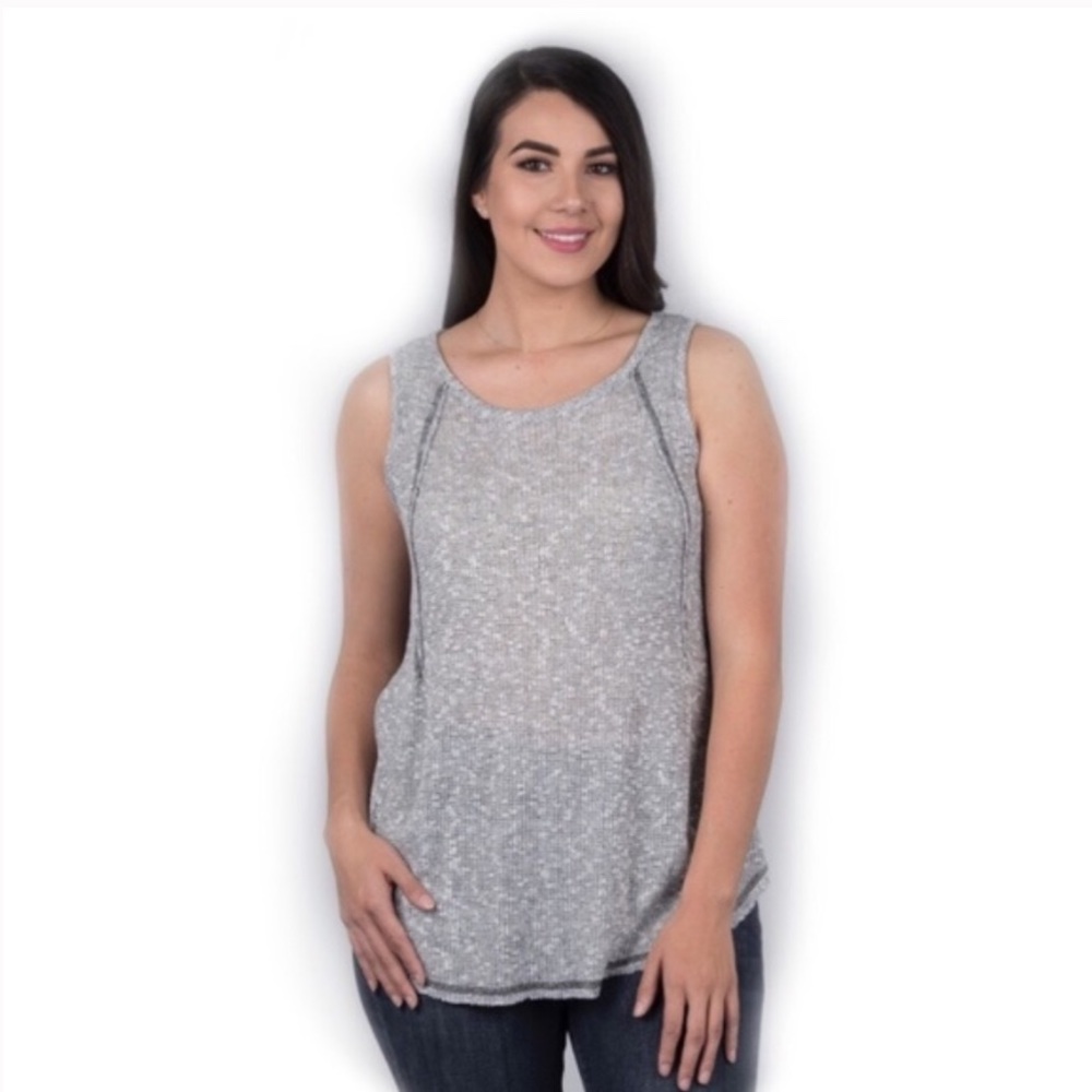 Grey Sweater TankTop